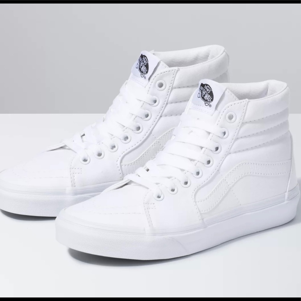 Canvas sk8-hi white vans